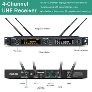Hot bán cardioid không dây Microphone hệ thống hội nghị ghi âm giọng nói với loa kim loại - Product Image 2