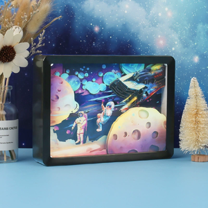 Lãng mạn Đàn Piano tưởng tượng Giấy cắt hộp Đèn LED Đèn Trang chủ trang trí <span class=keywords><strong>3D</strong></span> bóng đèn LED ánh sáng ban đêm cho món quà giáng sinh - Product Image 3