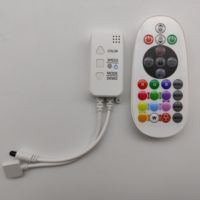 Contrôleur de variateur LED intelligent WiFi Tuya 2.4G RGB/RBGW avec entrée DC12-24V 6A/canal, télécommande 20 touches, portée 15m pour bande LED