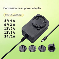 Adaptateur secteur interchangeable OEM ODM 12V 24V 9V 5V DC, prises EU/US/UK, adaptateur USB-C DC 7.5V 5A