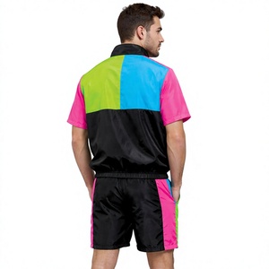 Nouvelles vestes de randonnée pour hommes en nylon léger, style streetwear, avec patchwork brodé, imprimé numérique, logo personnalisé OEM, couleur contrastée, 200g - Product Image 3