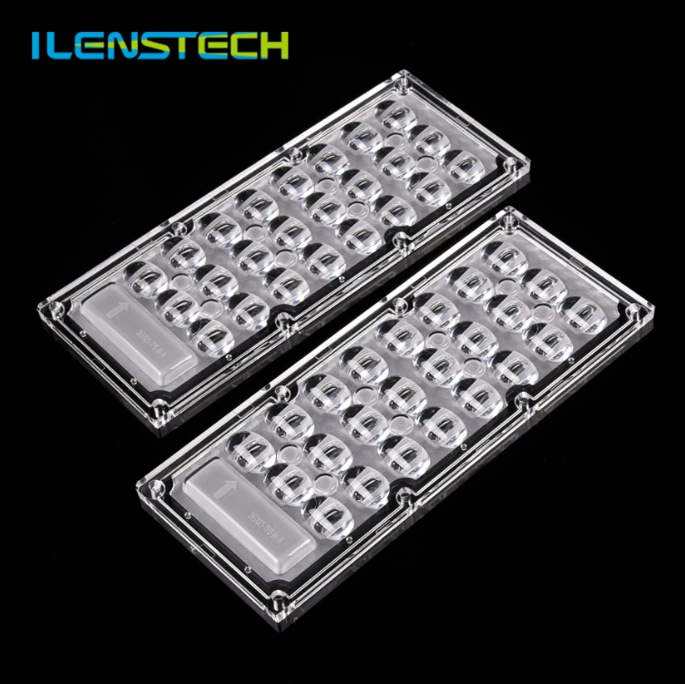 ★めい★　２点　レンズ 3x8LEDレンズアレイ24光学系IPLED街路灯レンズ6090t2m度