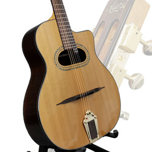 Guitarra Acústica Django Gypsy <span class=keywords><strong>Jazz</strong></span> de la Marca Aiersi, con Tapa de Cedro Sólido y Orificio en D, para Amantes de la Música - Product Image 1