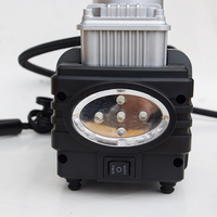 Compresseur d'air de voiture à double cylindre Pompe à pneu Gonfleur d'air automatique pour camion ou moto avec lumière LED