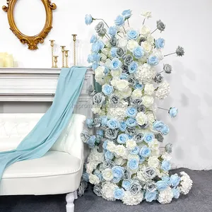 Söz sıcak satış beyaz Bule yapay çiçek kemer düğün zemin dekorasyon