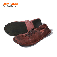 Mocassins de pêcheur pour hommes en cuir véritable italien faits à la main, style rétro, respirants, décontractés, pour l'été, vente en gros d'usine