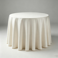 Housse de table de banquet blanche OEM pour mariage, en polyester, tailles personnalisées et couleur optionnelle pour accessoires de mobilier