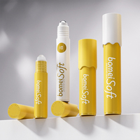 Bouteille Roll-on en Plastique Ondulée Vide de Haute Qualité 10 ml 15 ml 20 ml 30 ml avec Bille à Rouler pour le Corps