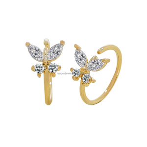 <span class=keywords><strong>Aros</strong></span> de Oro Sólido de 14K Reales, Piercings de Oro Puro Personalizados, Joyería de Oro Amarillo al por Mayor - Product Image 5