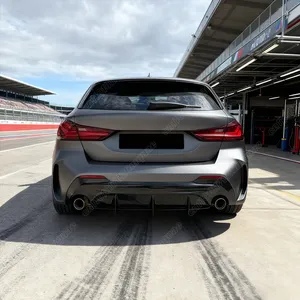 Pour BMW Série 1 F40 M Sport 2019 2020 2021 2022 2023 2024 Kit de diffuseur de pare-chocs arrière style lame avec spoiler - Product Image 5