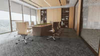 Dalles de moquette modulaires modernes de 50x50 cm, gris foncé, à motif chevron bas, pour bureaux haut de gamme et hôtels de luxe