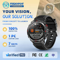 Jam Tangan Pintar Digital OEM Visiovoy 2027 Khusus Pria GPS Olahraga Relogio Masculino Montre Reloj Kebugaran Android Tahan Air