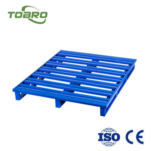 Cage de palette en treillis métallique empilable en métal industriel robuste pliable en treillis métallique pliable en acier - Product Image 2