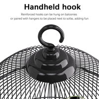 Cage à oiseaux pliable classique en métal robuste et respirant pour l'extérieur, avec plateau en plastique thermolaqué, facile à nettoyer, vente en gros