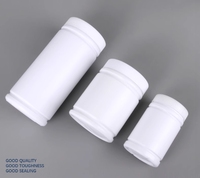 Wadah bubuk HDPE 300ml -1000ml, grosir kaleng bubuk plastik kosong, digunakan untuk botol isi ulang obat, cat akhir Matte
