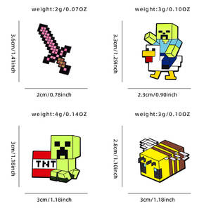 Pin Karakter Game YINI Pixel World Berbahan Zinc Alloy dengan Cetak UV - Lencana Koleksi Tahan Lama untuk Gamer, Hadiah & Aksesori Ideal untuk Penggemar - Product Image 4