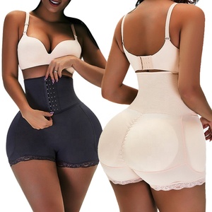 Büyük göt 4 pedleri külot karın kontrol Shapewear bel eğitmen şekillendirme kadınlar 3 Hooks yastıklı kontrol külot şekillendirici ganimet için - Product Image 1