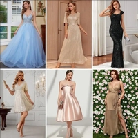 Vêtements d'occasion Prix direct usine Robes d'été pour femmes Vente en gros Nouvelle robe à bretelles française Vêtements de marque Styles multiples