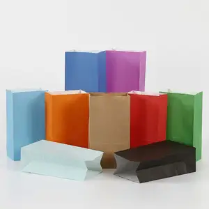 Promotion Tiefkühlkost Verpackung Kraft Mehl Süßigkeiten Wasch bar Grau Recycelt Willkommen Lettland Benutzer definierte Papiertüte