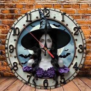 Round Wooden <b>Wall</b> <b>Clock</b> 25x25Cm Rustic <b>Silent</b> Farmhouse Home Decor <b>Clock</b> - Product Image 4