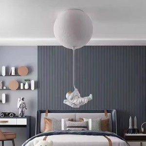 Lampadario a Sospensione LED Decorativo per Casa, Illuminazione per <span class=keywords><strong>Cameretta</strong></span> <span class=keywords><strong>Bambini</strong></span>, Lampada a Sospensione con Sfera di Vetro LED - Product Image 3