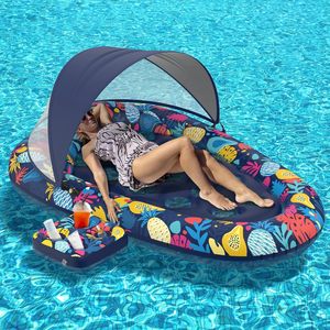 Silla Flotante Inflable y Plegable para Piscina, Hamaca Flotante para Exteriores - Product Image 1