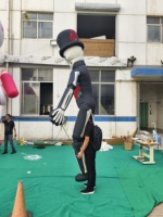 Squelette Gonflable Adulte Danseur, Décoration Gonflable Promotionnelle pour Événements et Halloween