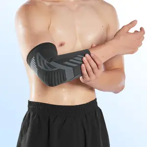 공장 직접 공급 탄성 직물 미끄럼 방지 니트 팔꿈치 중괄호 압축 슬리브 tendonitis 통증 완화