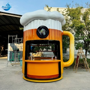 Casa Contenedor Prefabricada Vintage con Escultura de Cerveza, Cabaña Móvil, Cafetería y Quiosco de <span class=keywords><strong>Bar</strong></span> Callejero - Product Image 3