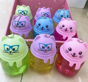 Vente en gros de slime cristallin pour enfants, jouet DIY, slime coloré dégradé, slime doux pour soulager le stress - Product Image 5