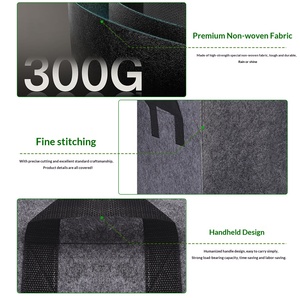 Conteneur rectangulaire en feutre épaissi, respirant, résistant à la corrosion, durable, réutilisable, non tissé, pour légumes, pépinière, balcon, jardin - Product Image 3