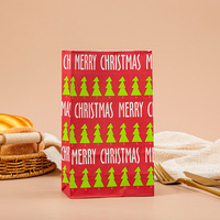 Vente chaude prix spécial recyclé cadeau personnalisé emballage de bonbons de Noël fête enfants SOS sac en papier kraft sacs à emporter