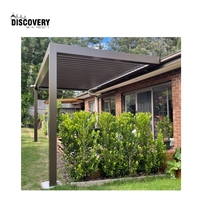 Pare-soleil Pergola aluminium bioclimatique 3x3 toit rétractable Gazebo extérieur persiennes pergola métallique motorisée