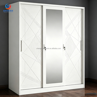 Armoire en acier à double porte, rangement métallique détachable, anti-humidité, chambre à coucher, design italien moderne, coffre-fort, miroir