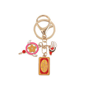 Mayoristas lindo Anime periférico <span class=keywords><strong>Card</strong></span> <span class=keywords><strong>Captor</strong></span> <span class=keywords><strong>Sakura</strong></span> bolsa de Metal coche teléfono colgante <span class=keywords><strong>llavero</strong></span> regalo - Product Image 2