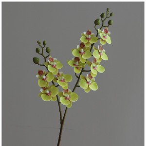 Venta al por Mayor de Fábrica: Orquídea Phalaenopsis Artificial de 2 Ramas con Tacto Realista para Arreglos Florales y Decoración del Hogar - Product Image 3