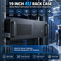 Boîtier PC 4U standard de 19 pouces pour montage en rack avec fabrication en tôle pour serveurs et centres de données