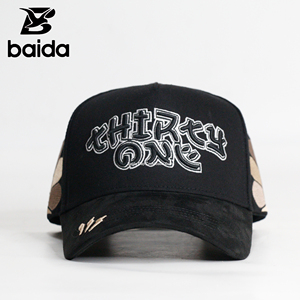 Cappello da baseball in camoscio a 5 pannelli Thirty One 31 <span class=keywords><strong>con</strong></span> corona 3D, personalizzabile, all'ingrosso, Gorras G5 DandI Y Barbas Hats <span class=keywords><strong>Con</strong></span> Chip - Product Image 6