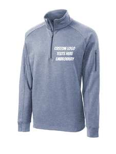 Custom 96% Polyester 4% Spandex Elastic Lightweight Sport Golf Mockneck Sweatshirt Stand Collar 1/4 <b>Quarter</b> <b>Zip</b> Pullover - Product Image 6