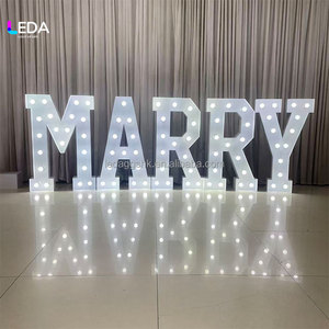 Letras LEDA Personalizadas MARRY ME para Decoración de Fondo de Fiesta de Propuesta de Matrimonio, Letras Luminosas Grandes de 4 pies - Product Image 6