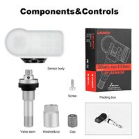 LAUNCH X431 2 en 1, sensor RF TPMS de 315MHz/433MHz, herramientas de reparación de neumáticos, escáner, sensores de presión de neumáticos