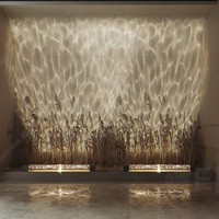 Lampe LED 3D intelligente pour laveuse murale DMX RGBW, barre de lampe à projection de flamme, contrôle de l'eau, éclairage de décoration de fond de salon