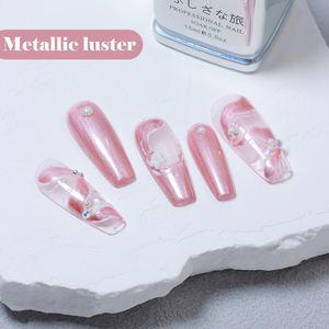 Pintura profesional Vinimay para uñas, 3 colores, delineador de Metal dorado, esmalte de Gel para pintura de uñas, esmalte de Gel de espejo metálico cromado brillante - Product Image 6