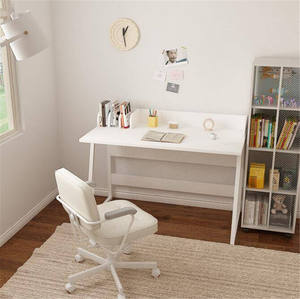 โต๊ะทำงานในสำนักงานและที่บ้านที่ทันสมัยโต๊ะคอมพิวเตอร์แบบพกพาชั้นวางหนังสือแล็ปท็อปทนทานสำหรับห้องนั่งเล่น - Product Image 1