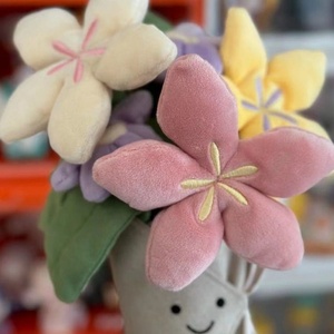 Bouquet de peluches en gelée originales, poupée-fleur mignonne, cadeau d'Halloween pour enfants, jouet en peluche doux en forme de plante - Product Image 4