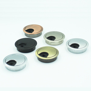 Boîte de gestion de câbles en alliage de zinc Suzhou Science Popularization, couvercle de bureau rond brossé multicolore pour usage professionnel - Product Image 3