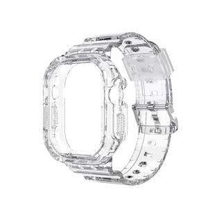 Fashion All-in-one TPU Smart Band for apple <b>Watch</b> S 8910 Generation 42 46mm Transparent <b>Watch</b> <b>Case</b> <b>Watch</b> Bnad - Product Image 5