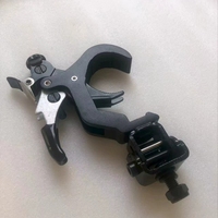 Abrazadera de Alta Resistencia para Luces de Escenario, 100kg/250kg, Liberación Rápida de 360 Grados, Gancho Plegable de Aluminio para Truss de 45-60mm de Diámetro Exterior, para DJ, Discotecas y Eventos Móviles