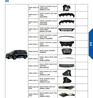 Fournisseur direct d'usine pour BYD D9 2022-2025, pièces de carrosserie extérieures de luxe pour MPV, kit de pare-chocs, phares et feux arrière