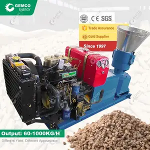 2023 i più venduti piccola Mini macchina per Pellet di bagassa GEMCO di carta piatta per la produzione di legno di pino, biomassa, segatura, Pellet